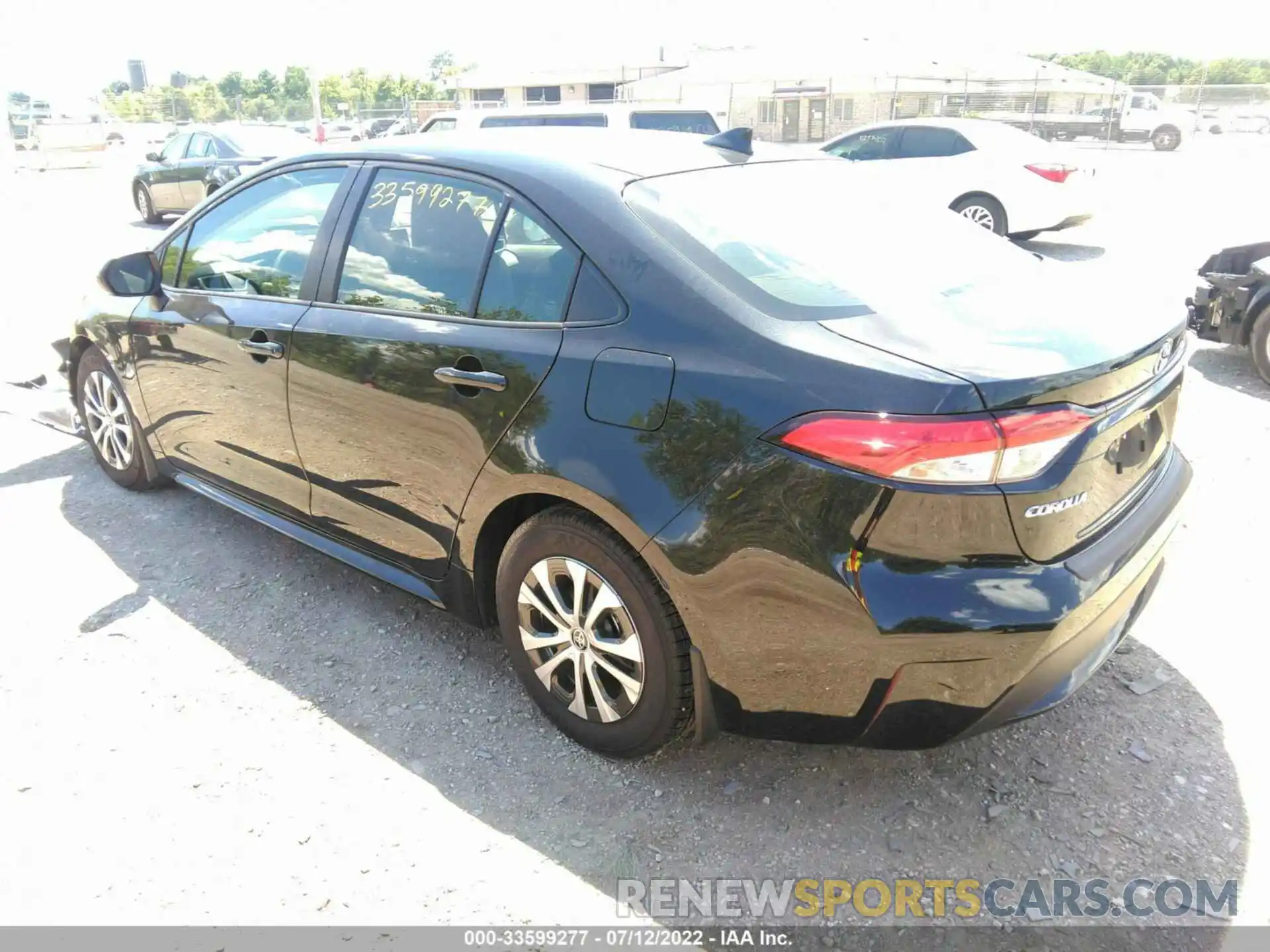 3 Photograph of a damaged car JTDEAMDE9NJ049537 TOYOTA COROLLA 2022