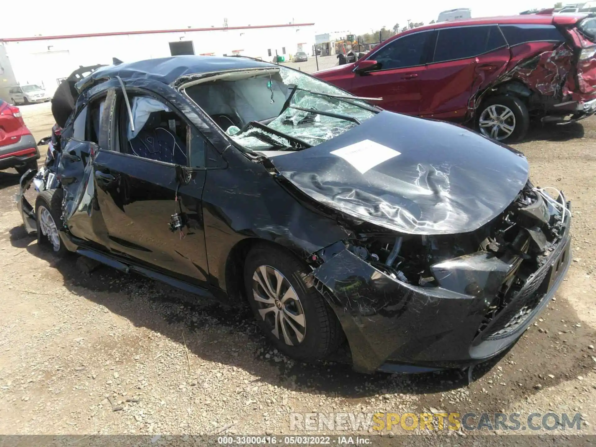 1 Photograph of a damaged car JTDEAMDE9NJ050140 TOYOTA COROLLA 2022