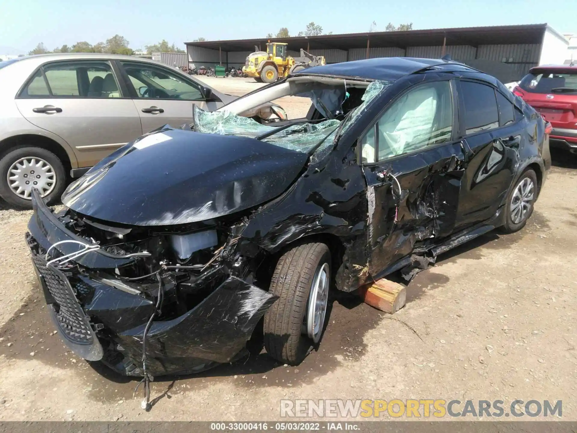 2 Photograph of a damaged car JTDEAMDE9NJ050140 TOYOTA COROLLA 2022