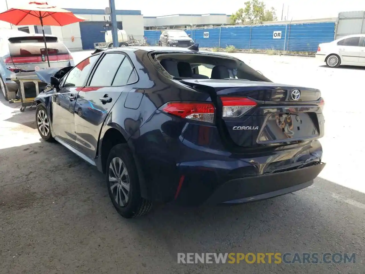 3 Photograph of a damaged car JTDEAMDE9NJ052194 TOYOTA COROLLA 2022