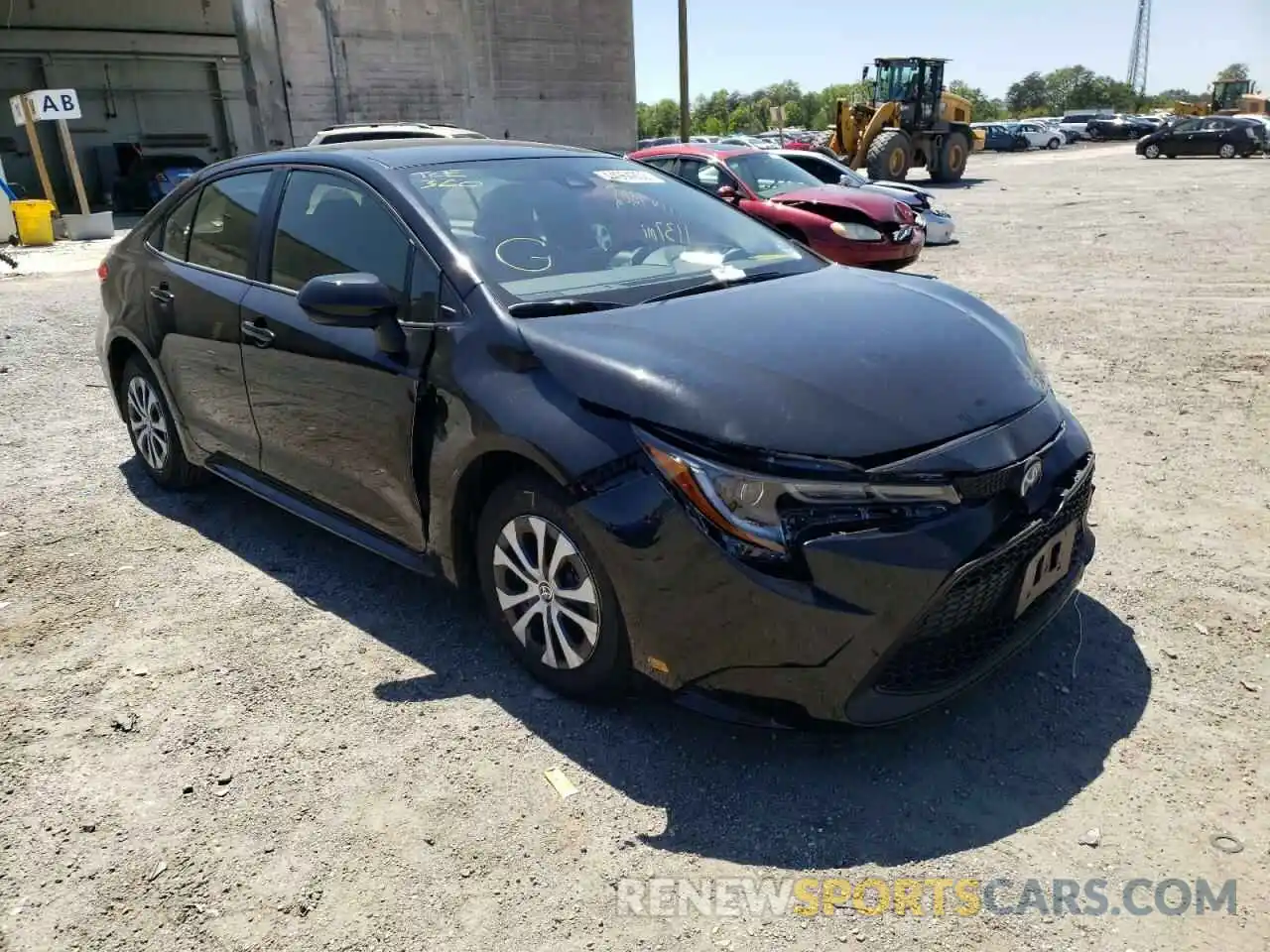 1 Photograph of a damaged car JTDEAMDE9NJ053233 TOYOTA COROLLA 2022