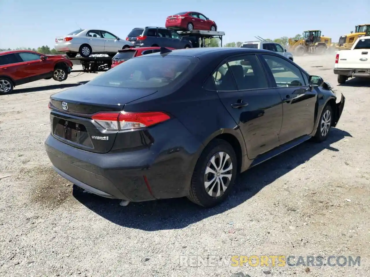 4 Photograph of a damaged car JTDEAMDE9NJ053233 TOYOTA COROLLA 2022