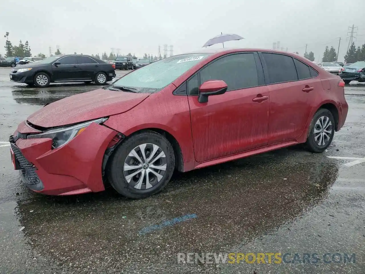 1 Photograph of a damaged car JTDEAMDE9NJ057041 TOYOTA COROLLA 2022