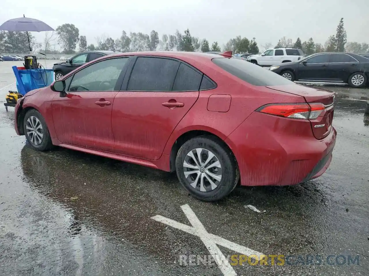 2 Photograph of a damaged car JTDEAMDE9NJ057041 TOYOTA COROLLA 2022