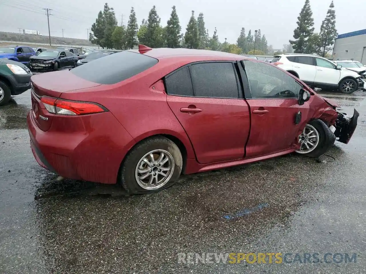 3 Photograph of a damaged car JTDEAMDE9NJ057041 TOYOTA COROLLA 2022