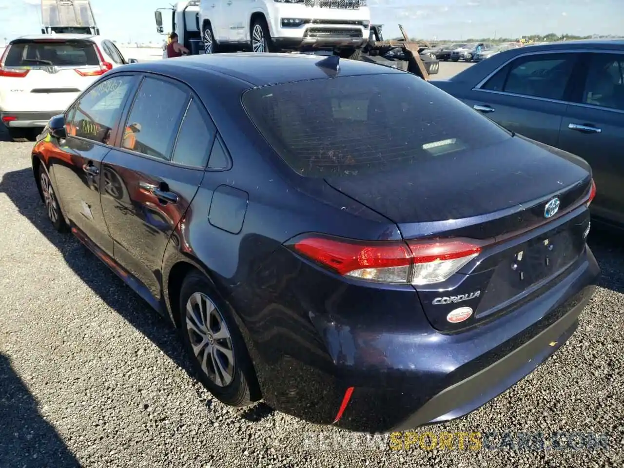 3 Photograph of a damaged car JTDEAMDE9NJ060540 TOYOTA COROLLA 2022