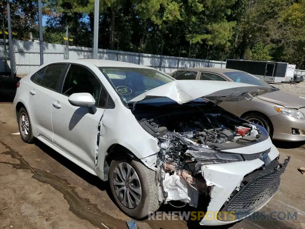 1 Photograph of a damaged car JTDEAMDEXN3000383 TOYOTA COROLLA 2022