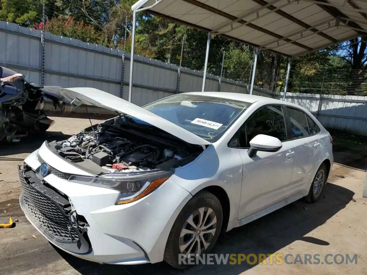 2 Photograph of a damaged car JTDEAMDEXN3000383 TOYOTA COROLLA 2022