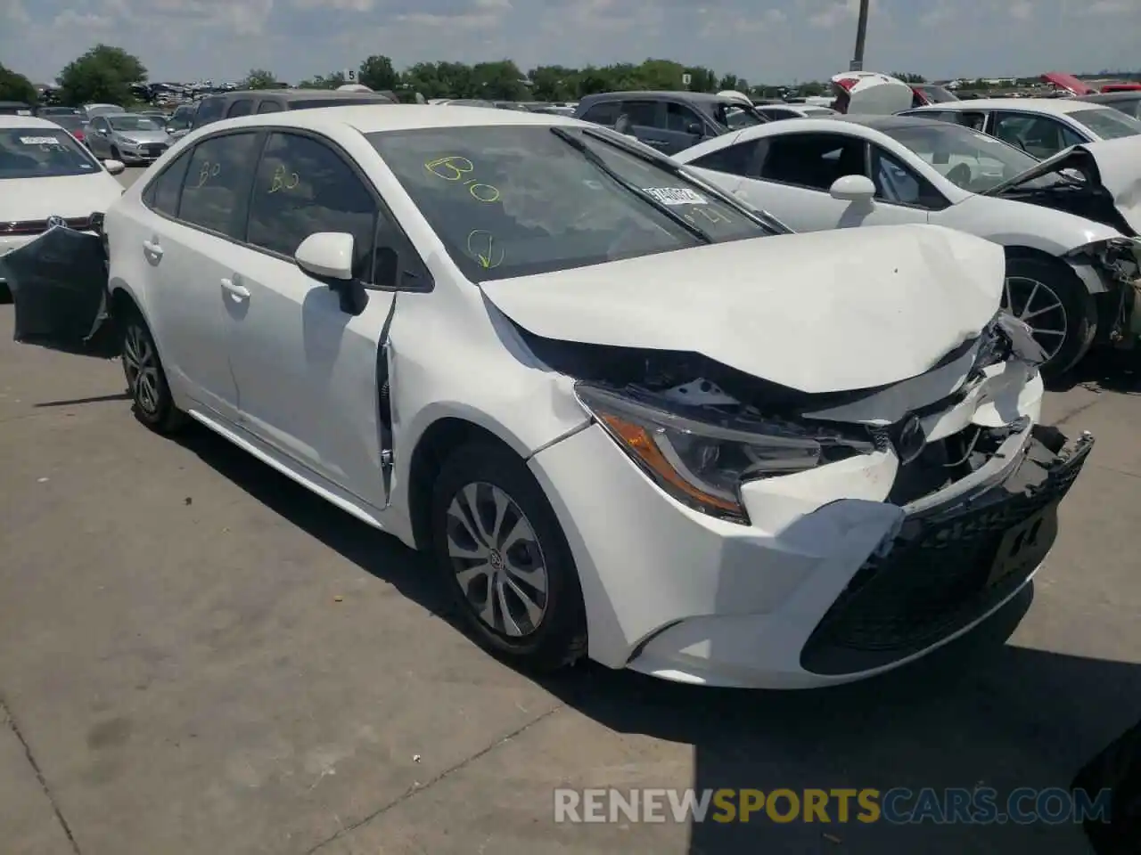 1 Photograph of a damaged car JTDEAMDEXN3003610 TOYOTA COROLLA 2022