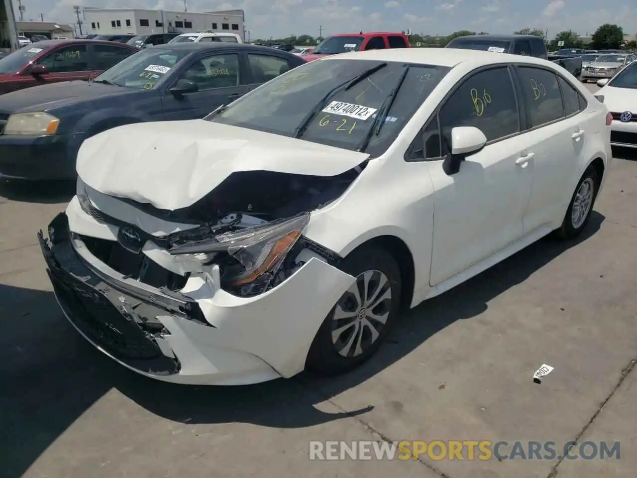 2 Photograph of a damaged car JTDEAMDEXN3003610 TOYOTA COROLLA 2022