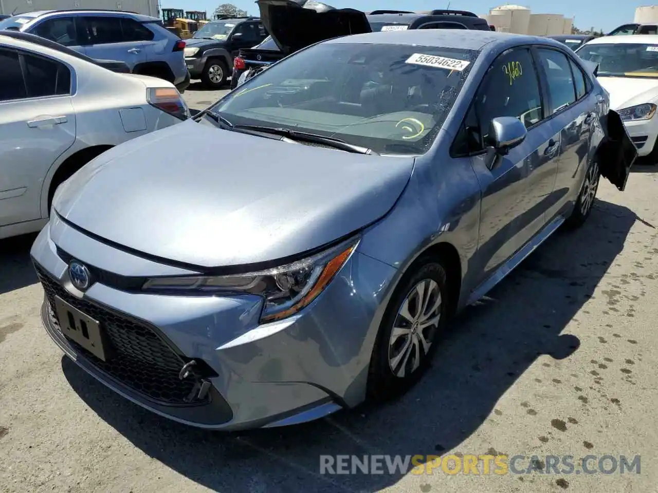 2 Photograph of a damaged car JTDEAMDEXN3008130 TOYOTA COROLLA 2022