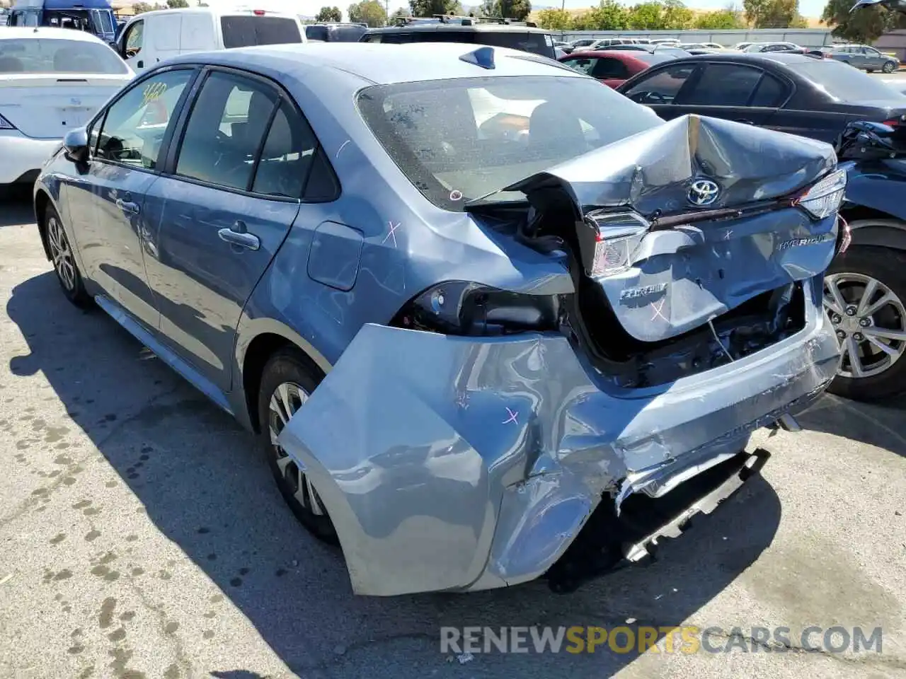 3 Photograph of a damaged car JTDEAMDEXN3008130 TOYOTA COROLLA 2022