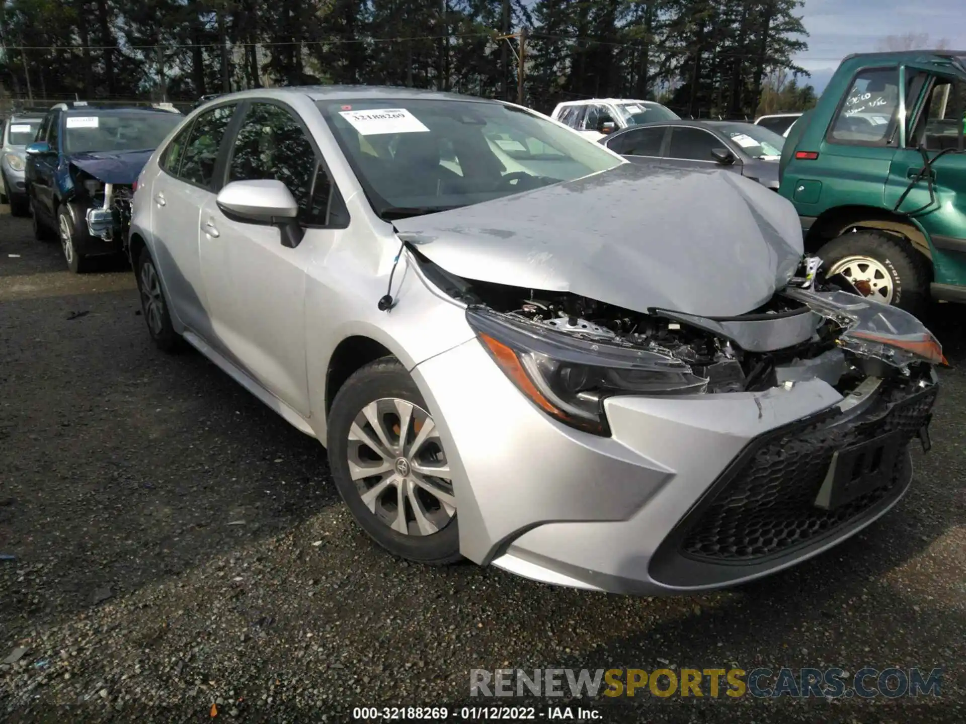 1 Photograph of a damaged car JTDEAMDEXNJ036084 TOYOTA COROLLA 2022