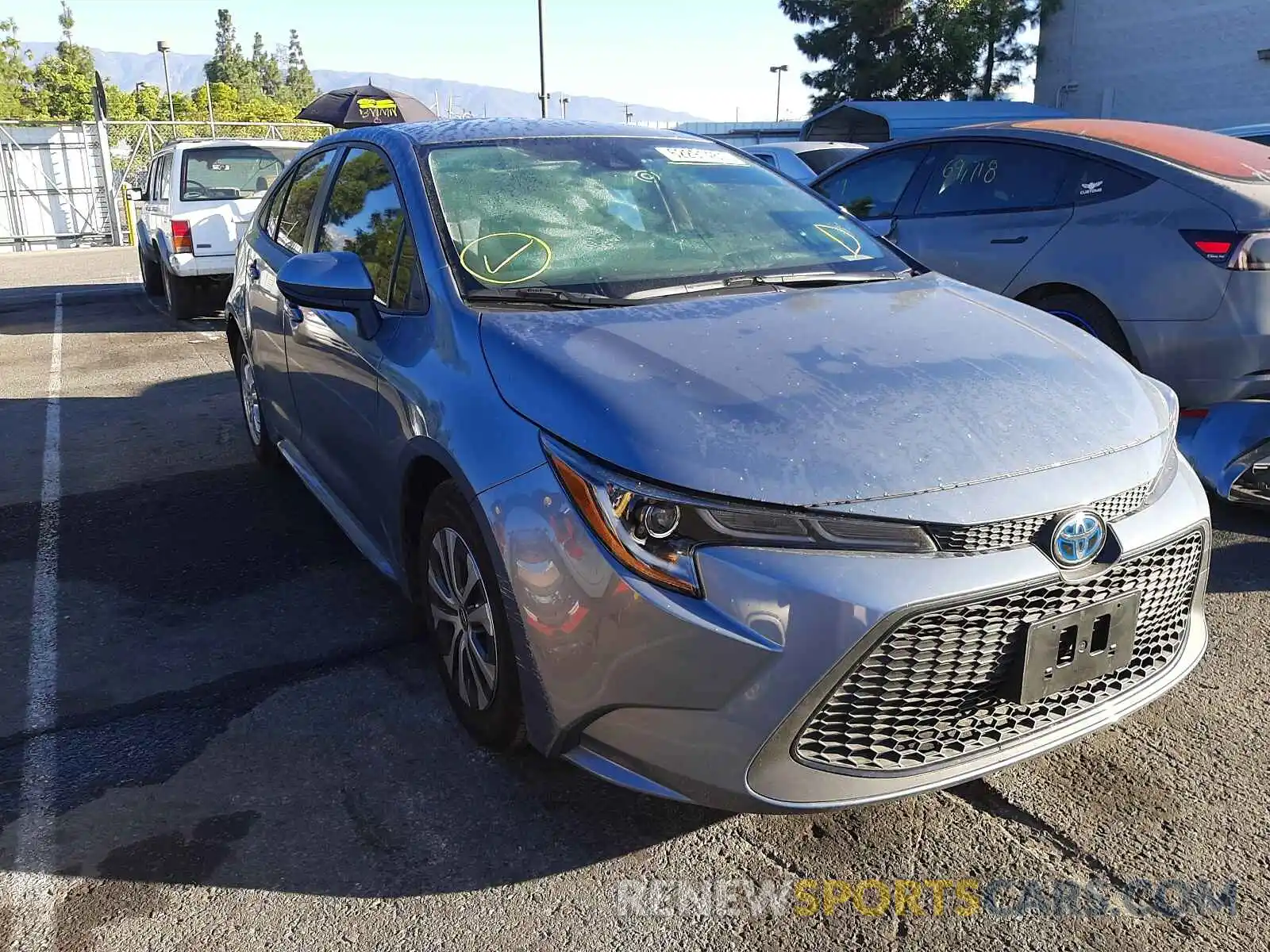 1 Photograph of a damaged car JTDEAMDEXNJ036537 TOYOTA COROLLA 2022