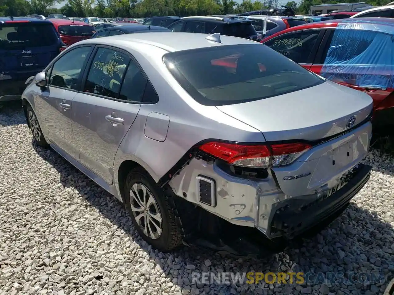 3 Photograph of a damaged car JTDEAMDEXNJ043116 TOYOTA COROLLA 2022