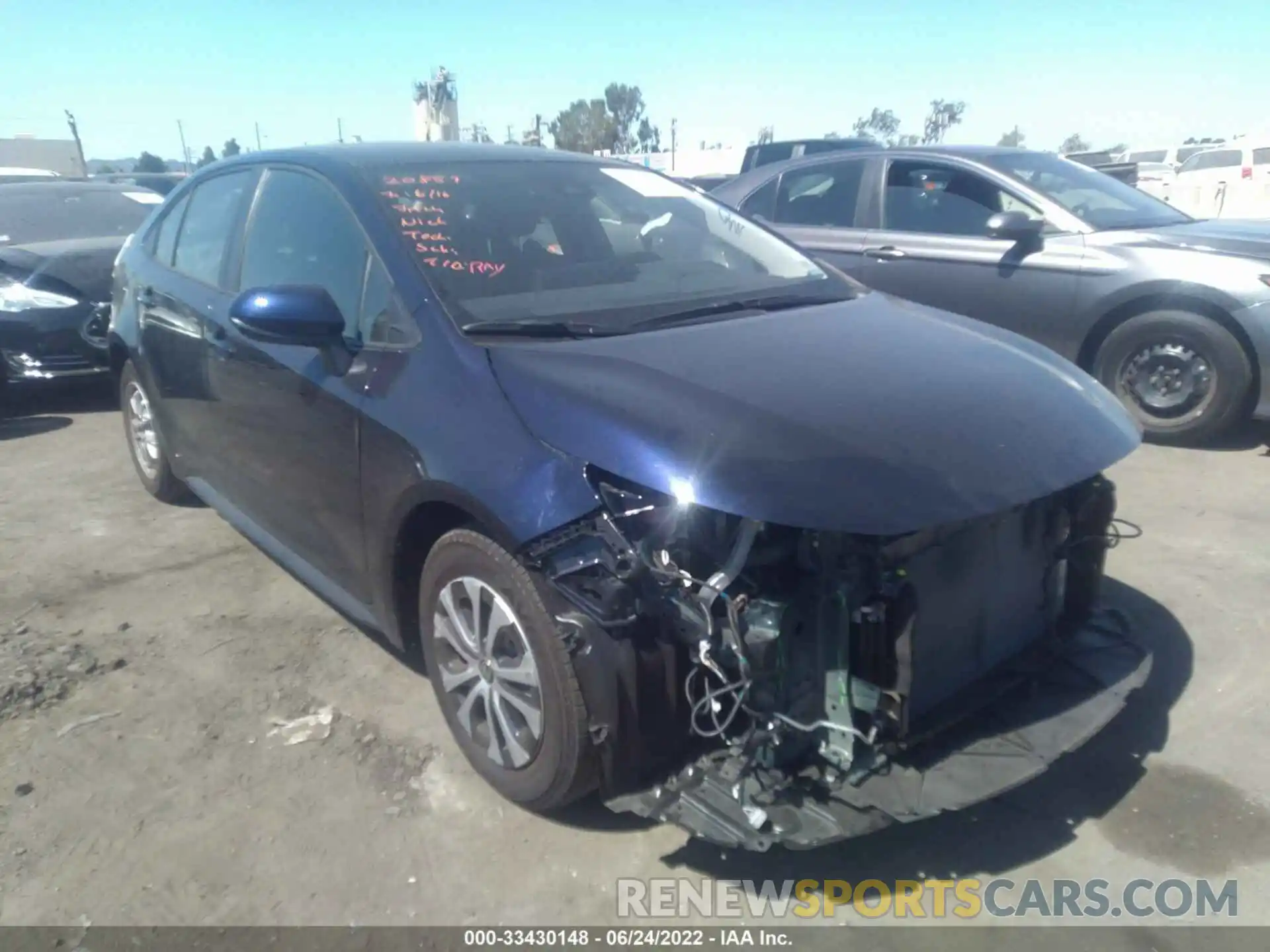 1 Photograph of a damaged car JTDEAMDEXNJ043598 TOYOTA COROLLA 2022