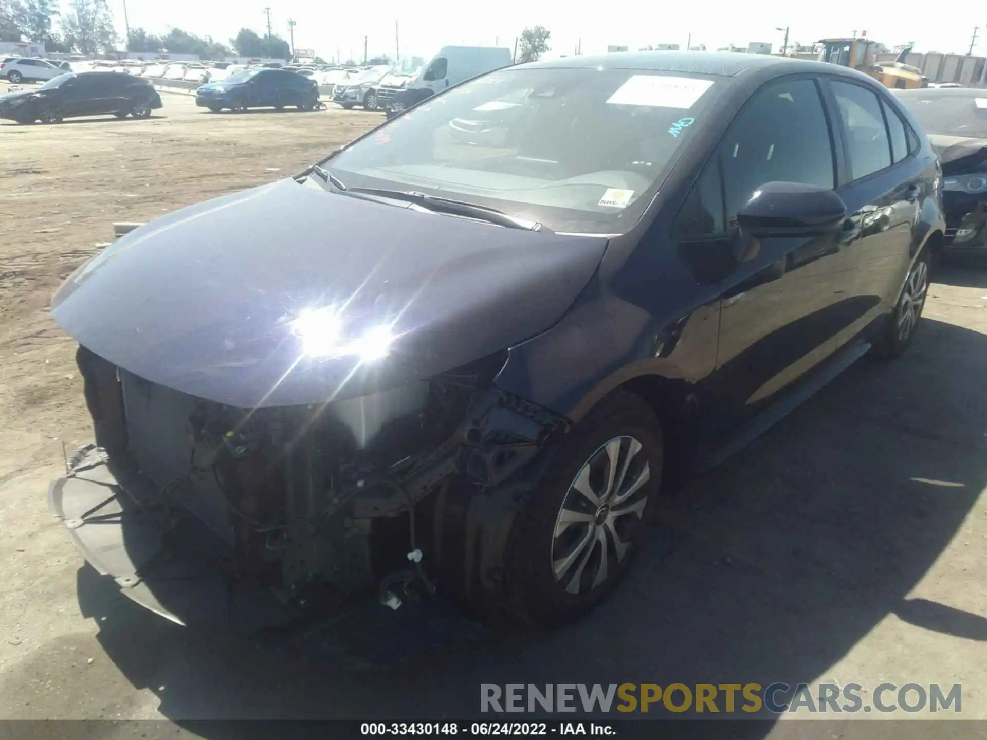 2 Photograph of a damaged car JTDEAMDEXNJ043598 TOYOTA COROLLA 2022