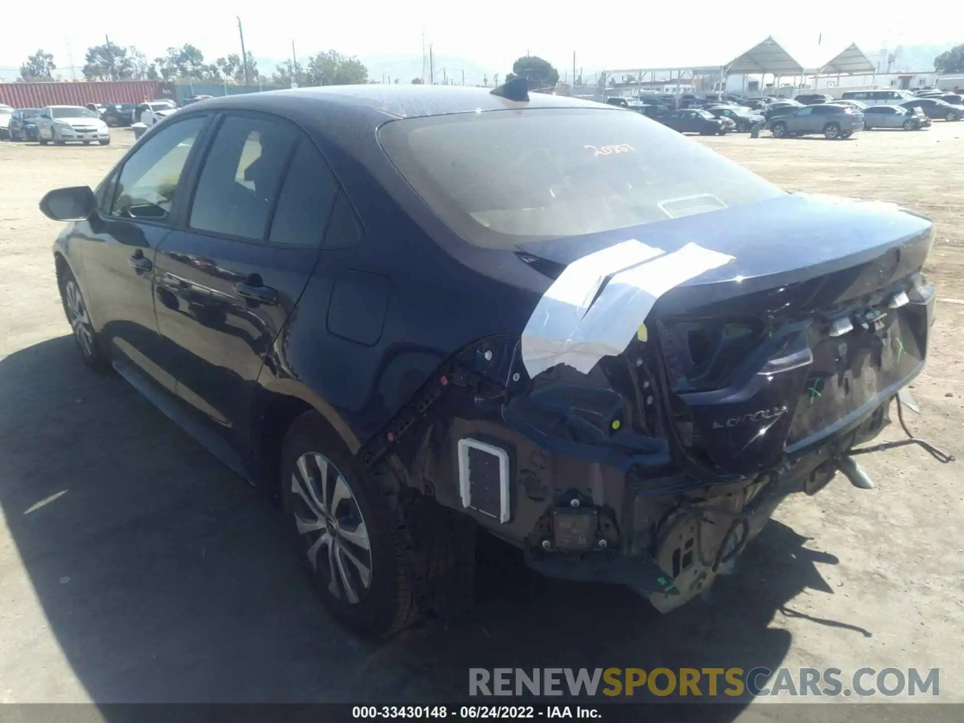 3 Photograph of a damaged car JTDEAMDEXNJ043598 TOYOTA COROLLA 2022