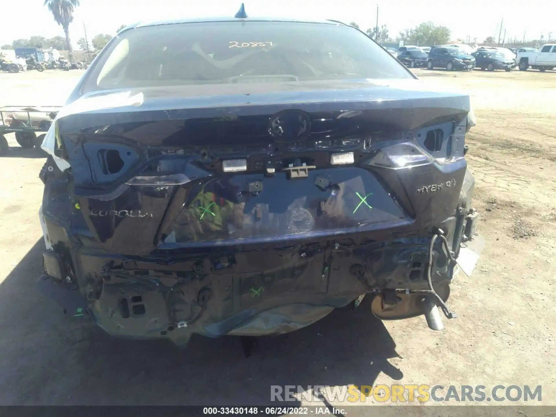 6 Photograph of a damaged car JTDEAMDEXNJ043598 TOYOTA COROLLA 2022