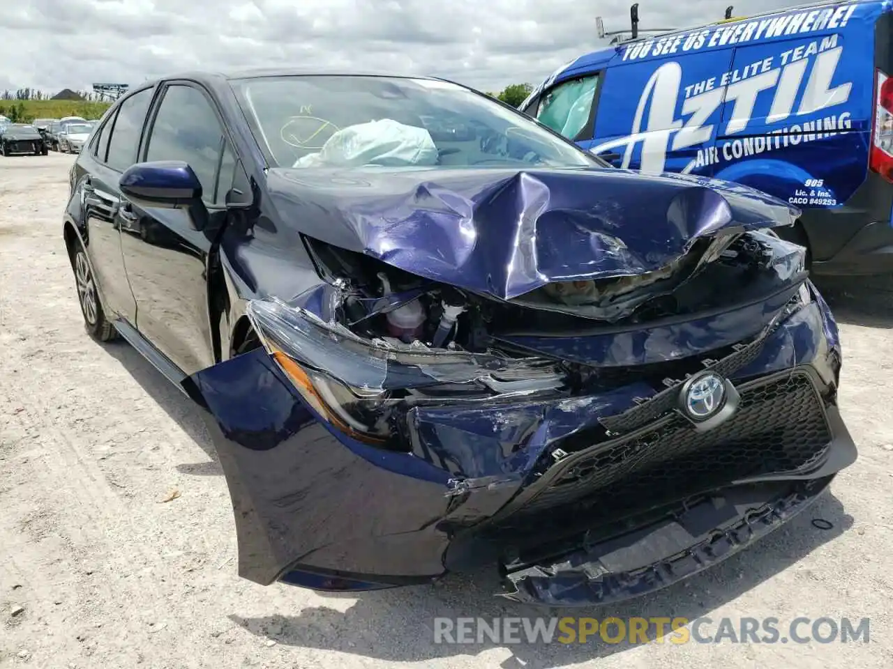 1 Photograph of a damaged car JTDEAMDEXNJ044783 TOYOTA COROLLA 2022