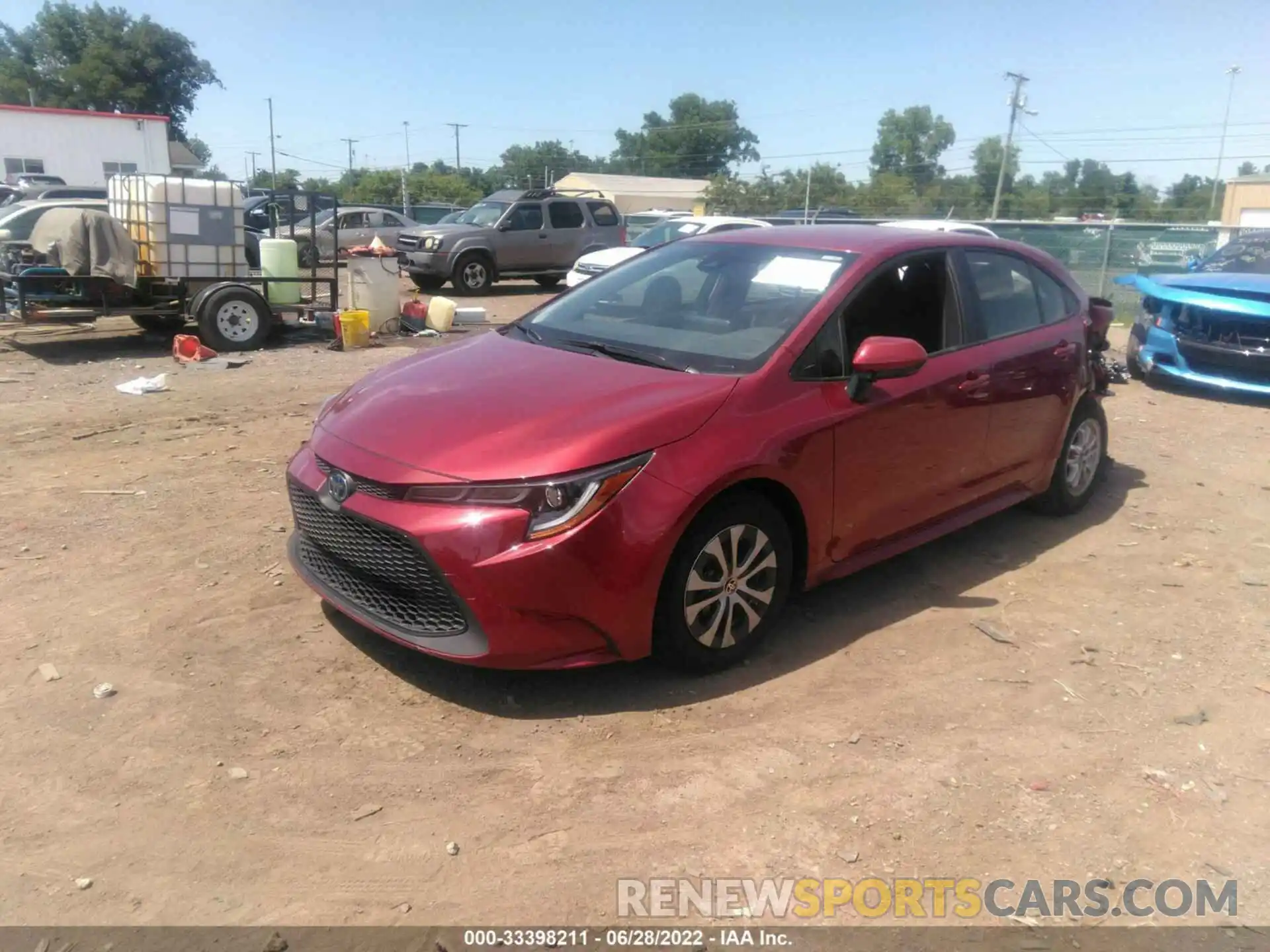 2 Photograph of a damaged car JTDEAMDEXNJ044914 TOYOTA COROLLA 2022