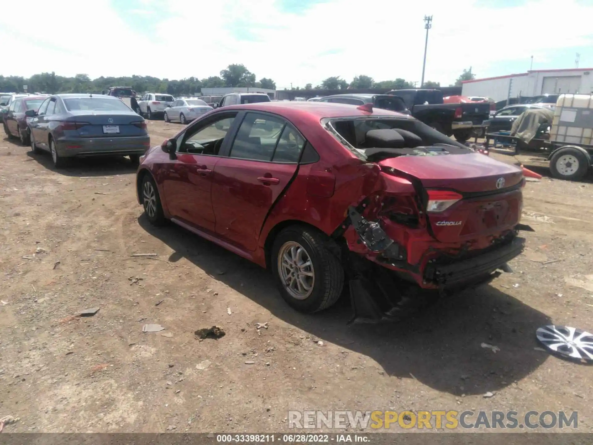 3 Photograph of a damaged car JTDEAMDEXNJ044914 TOYOTA COROLLA 2022