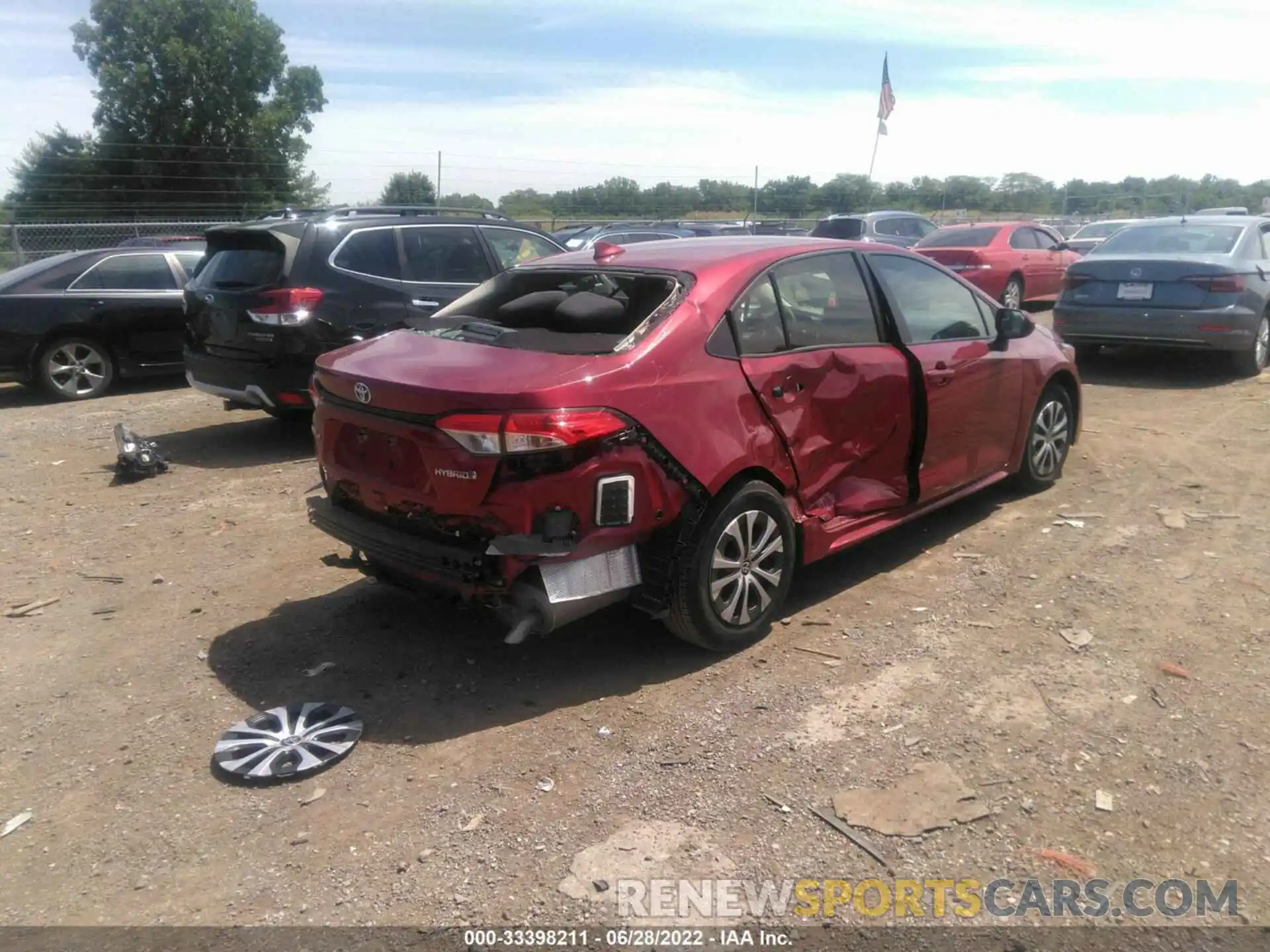 4 Photograph of a damaged car JTDEAMDEXNJ044914 TOYOTA COROLLA 2022