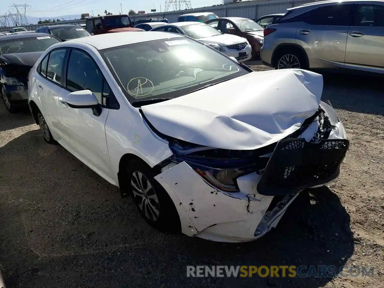 1 Photograph of a damaged car JTDEAMDEXNJ051930 TOYOTA COROLLA 2022