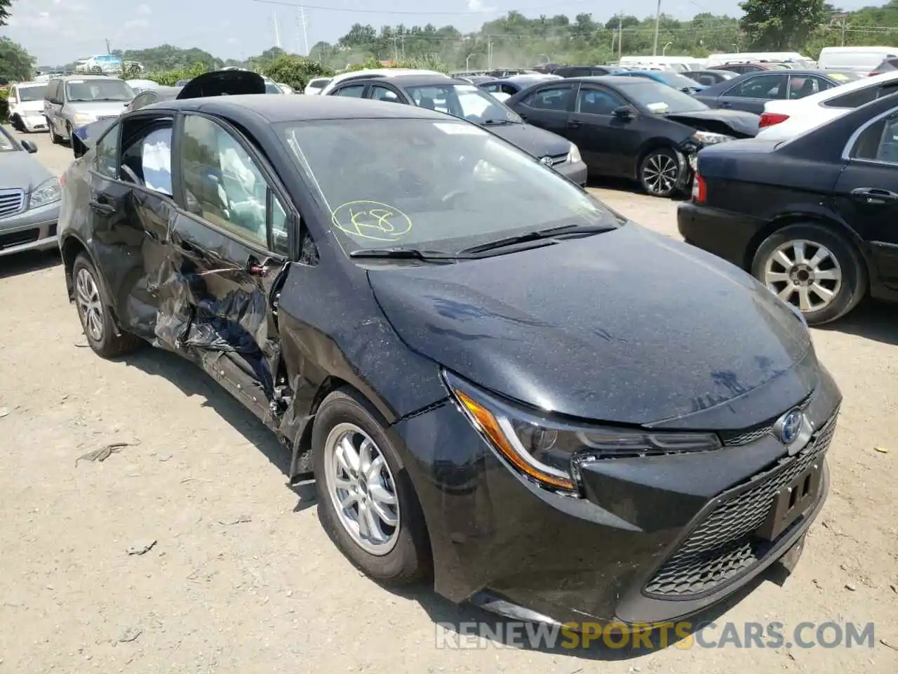 1 Photograph of a damaged car JTDEAMDEXNJ055461 TOYOTA COROLLA 2022