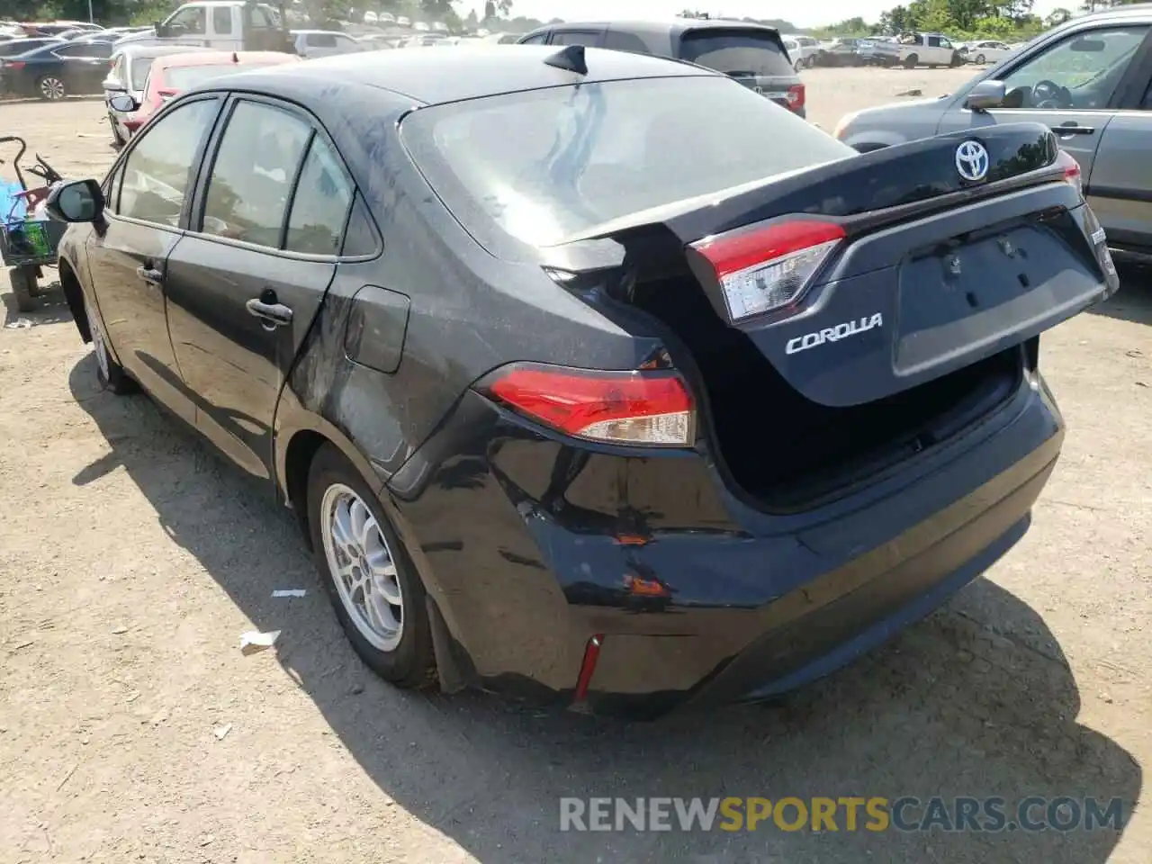 3 Photograph of a damaged car JTDEAMDEXNJ055461 TOYOTA COROLLA 2022