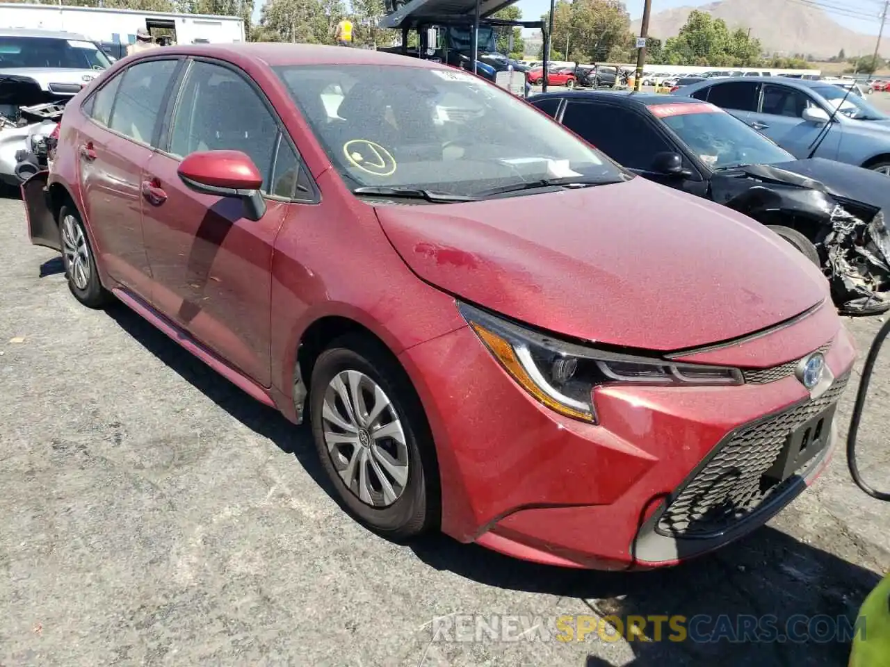 1 Photograph of a damaged car JTDEAMDEXNJ057923 TOYOTA COROLLA 2022