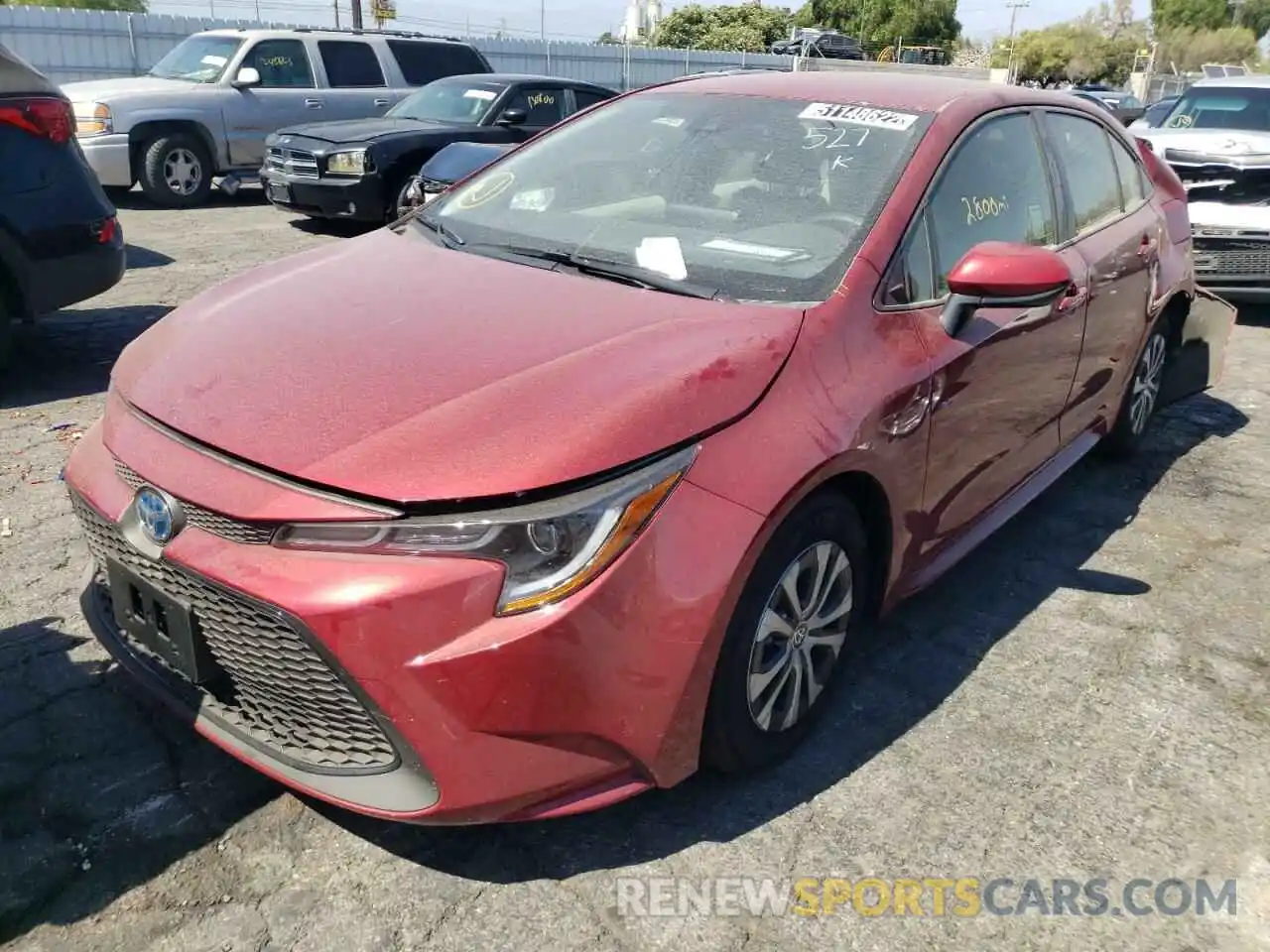 2 Photograph of a damaged car JTDEAMDEXNJ057923 TOYOTA COROLLA 2022