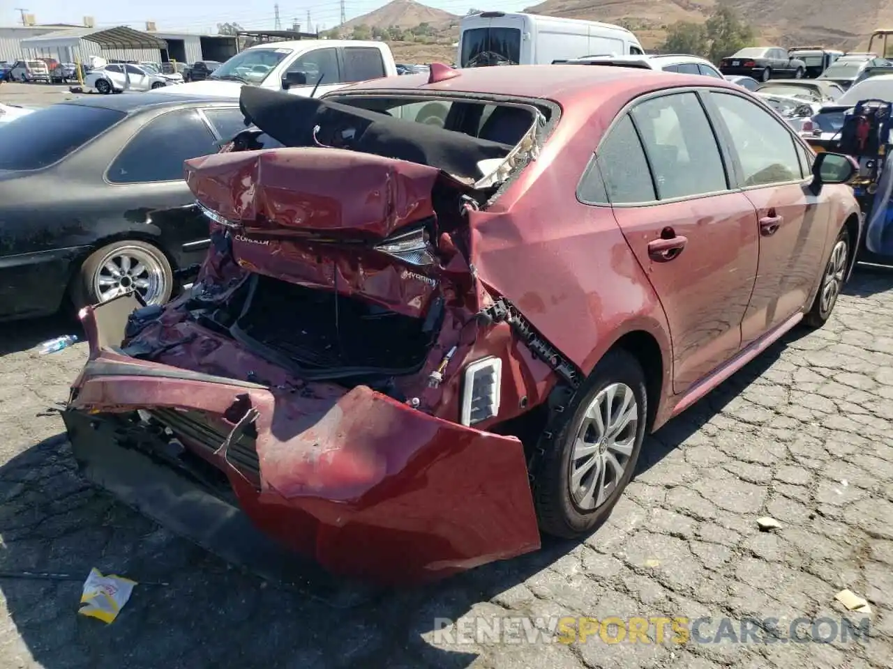 4 Photograph of a damaged car JTDEAMDEXNJ057923 TOYOTA COROLLA 2022