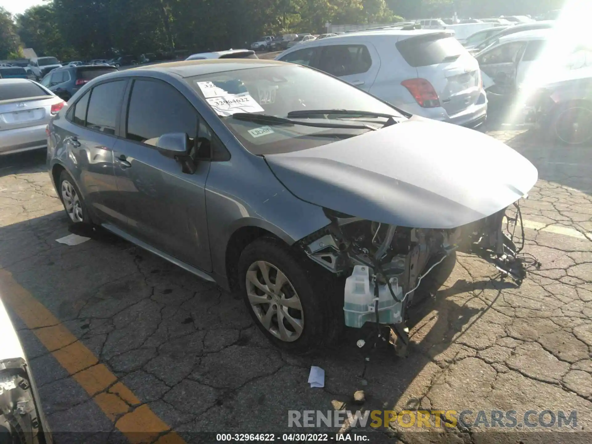 1 Photograph of a damaged car JTDEPMAE0N3007863 TOYOTA COROLLA 2022