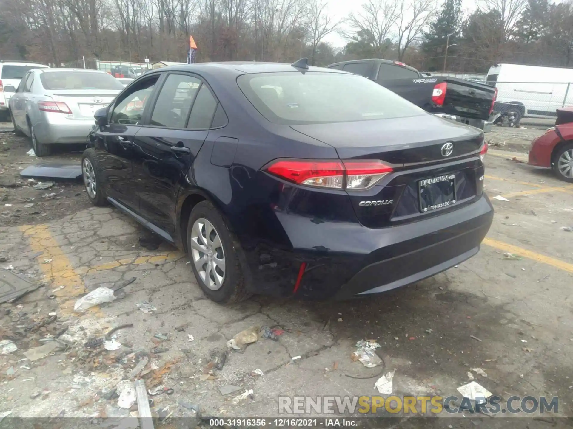 3 Photograph of a damaged car JTDEPMAE0NJ190953 TOYOTA COROLLA 2022