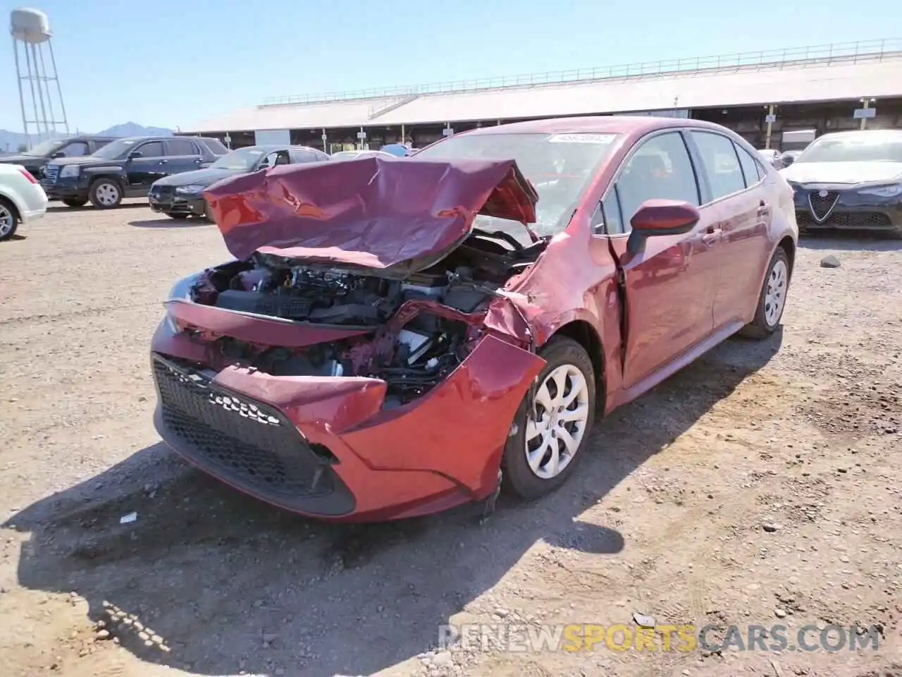 2 Photograph of a damaged car JTDEPMAE0NJ193318 TOYOTA COROLLA 2022