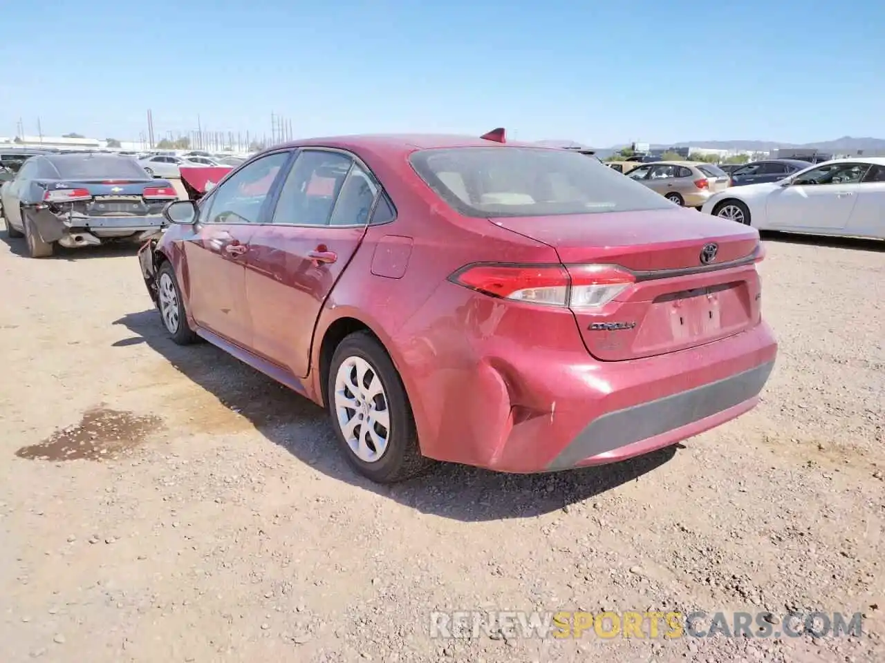 3 Photograph of a damaged car JTDEPMAE0NJ193318 TOYOTA COROLLA 2022