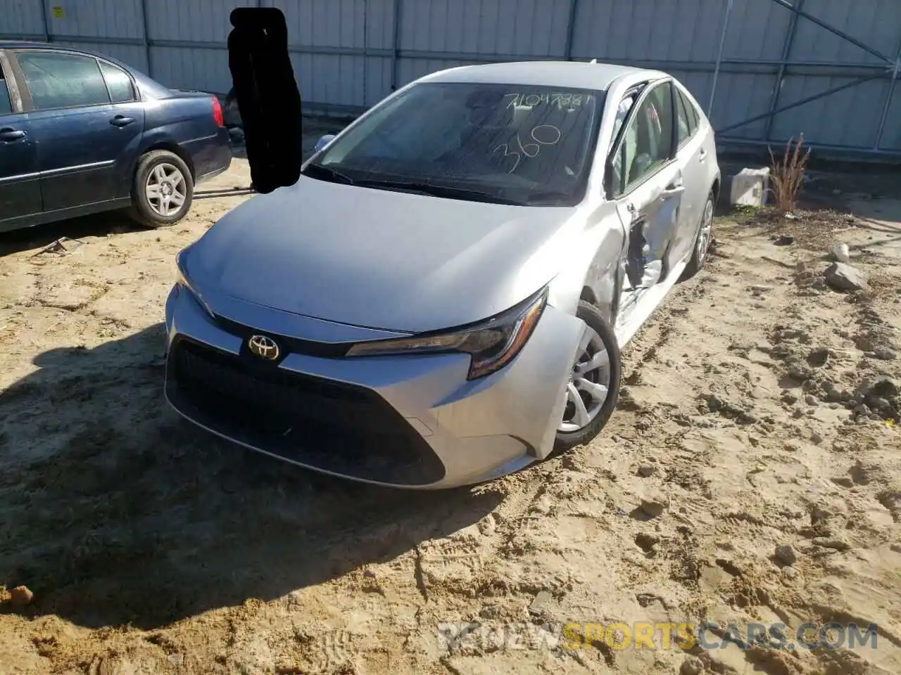 2 Photograph of a damaged car JTDEPMAE0NJ197420 TOYOTA COROLLA 2022