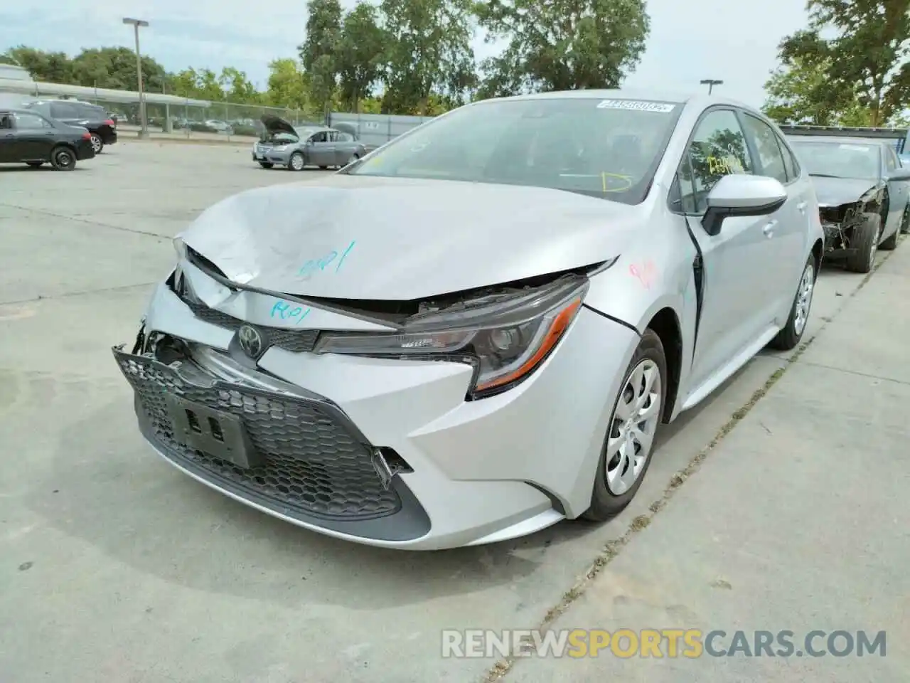 2 Photograph of a damaged car JTDEPMAE0NJ197580 TOYOTA COROLLA 2022