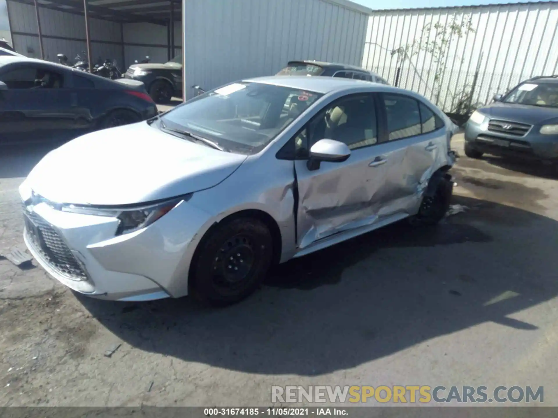 2 Photograph of a damaged car JTDEPMAE0NJ199300 TOYOTA COROLLA 2022