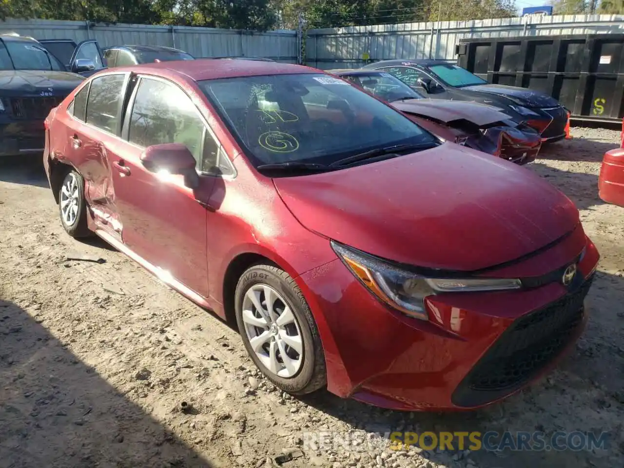 1 Photograph of a damaged car JTDEPMAE0NJ199796 TOYOTA COROLLA 2022