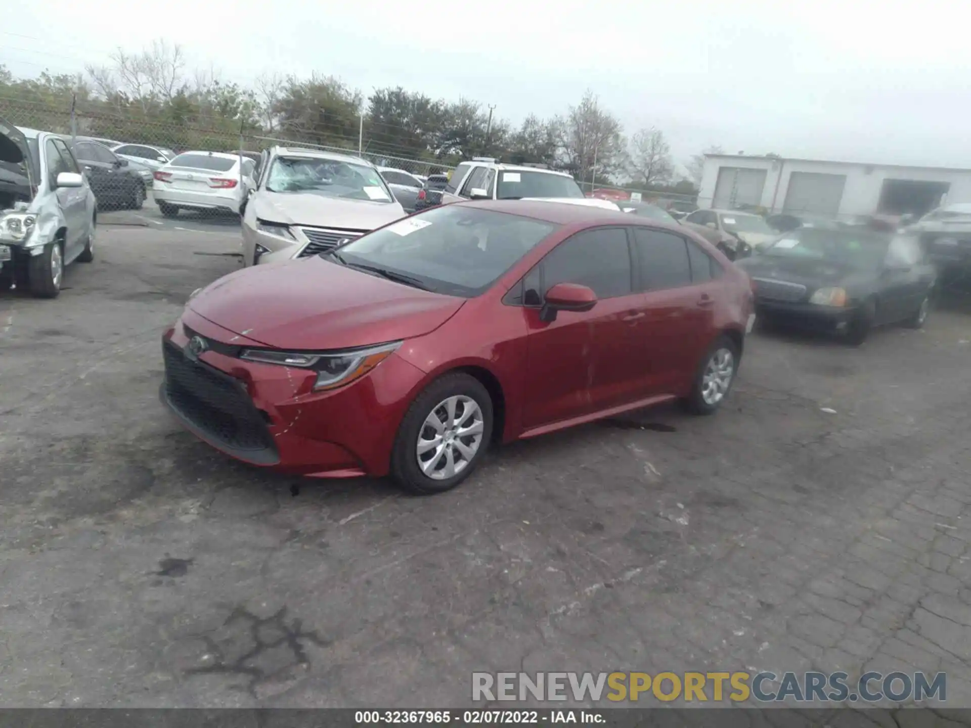 2 Photograph of a damaged car JTDEPMAE0NJ208691 TOYOTA COROLLA 2022