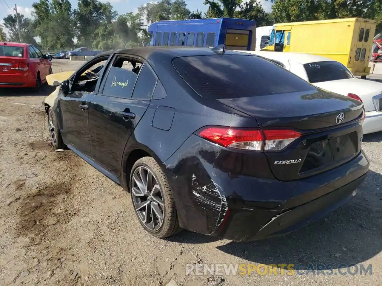 3 Photograph of a damaged car JTDEPMAE0NJ209789 TOYOTA COROLLA 2022