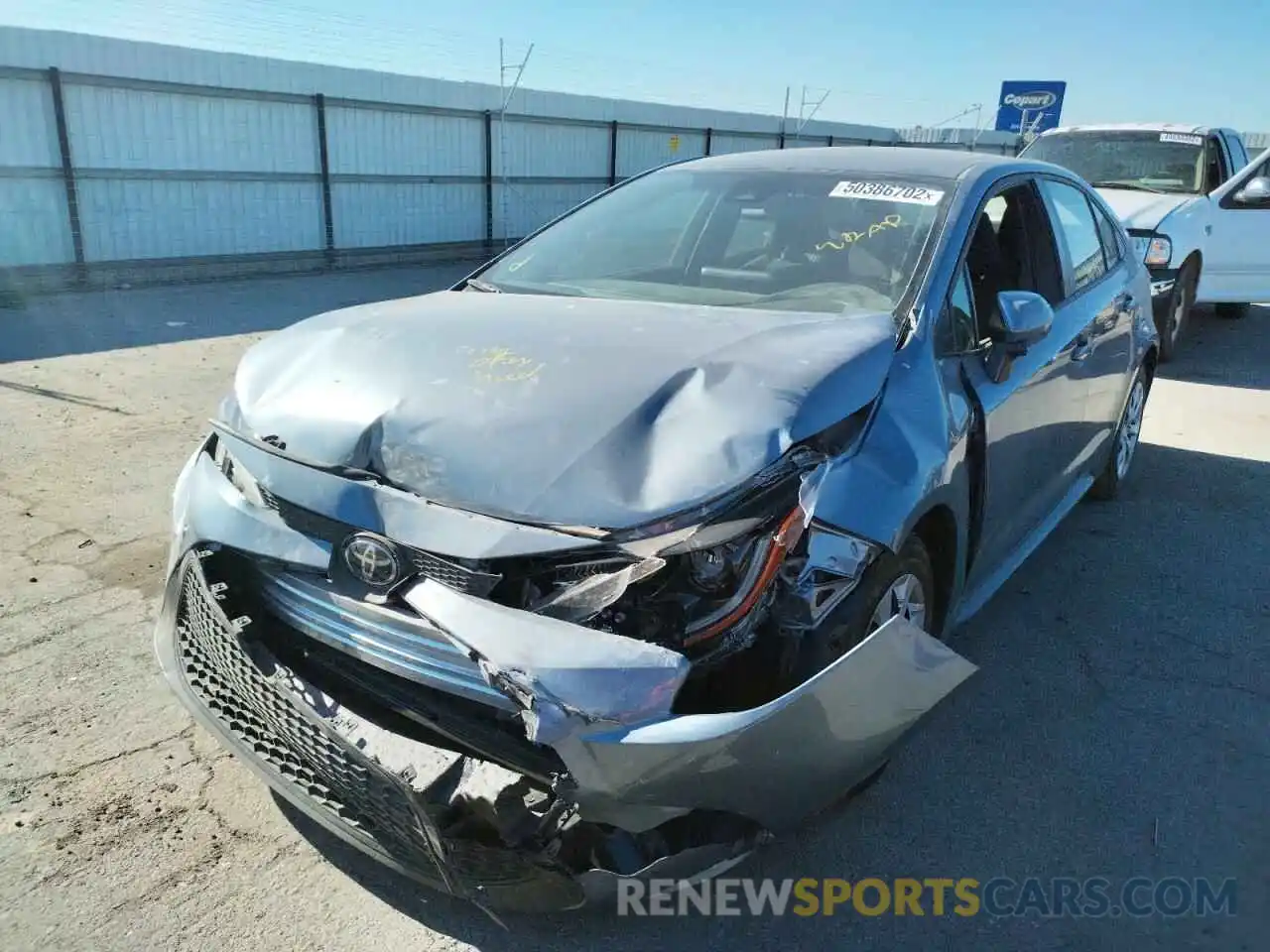 2 Photograph of a damaged car JTDEPMAE0NJ213907 TOYOTA COROLLA 2022