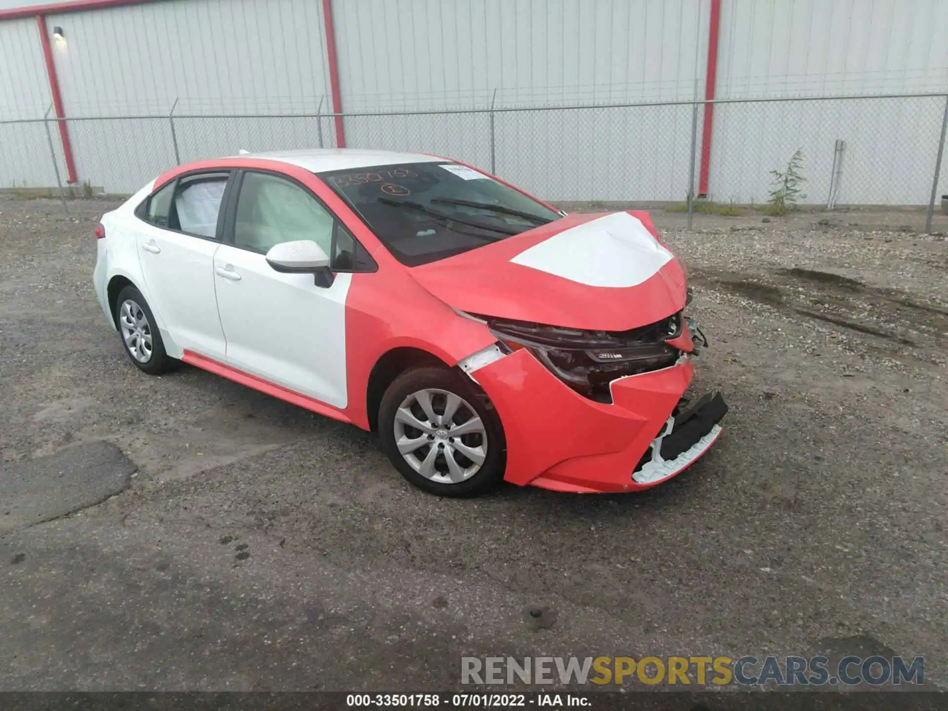 1 Photograph of a damaged car JTDEPMAE1N3006155 TOYOTA COROLLA 2022