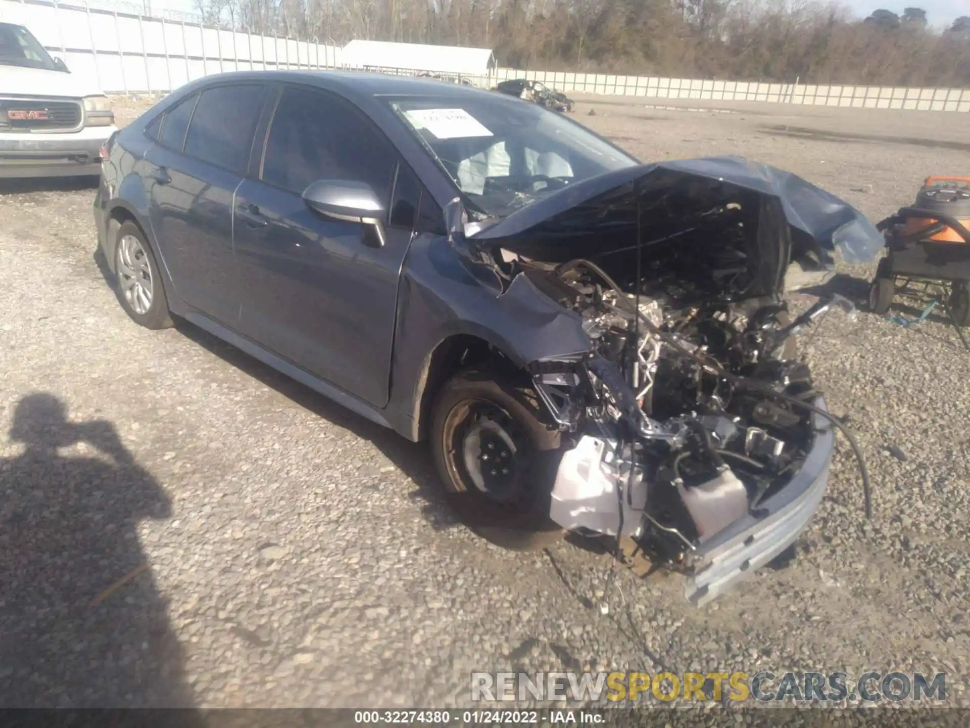 1 Photograph of a damaged car JTDEPMAE1NJ190962 TOYOTA COROLLA 2022