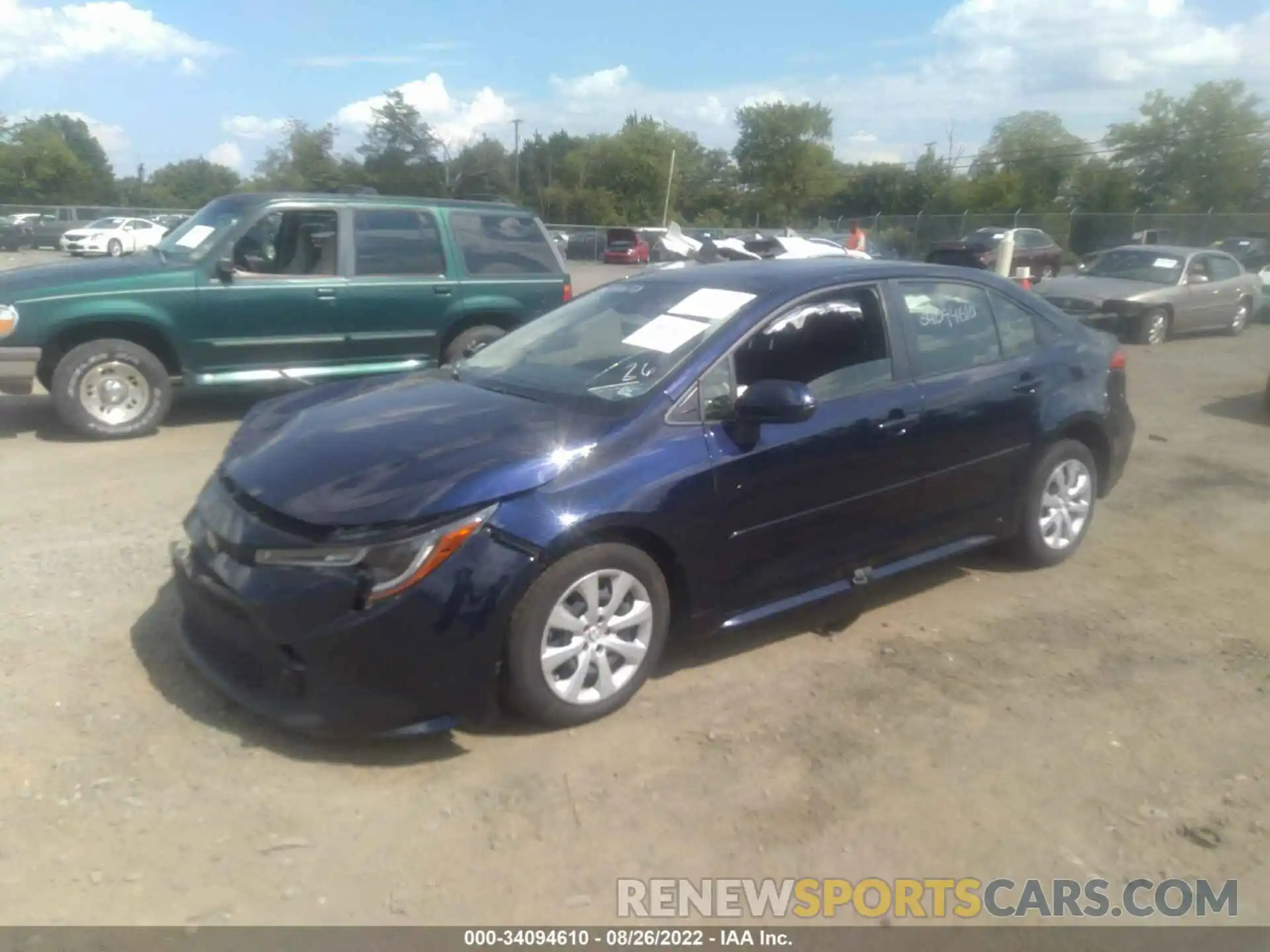 2 Photograph of a damaged car JTDEPMAE1NJ192775 TOYOTA COROLLA 2022