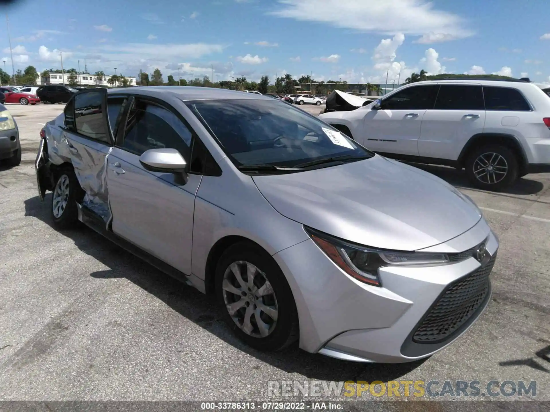 1 Photograph of a damaged car JTDEPMAE1NJ194140 TOYOTA COROLLA 2022