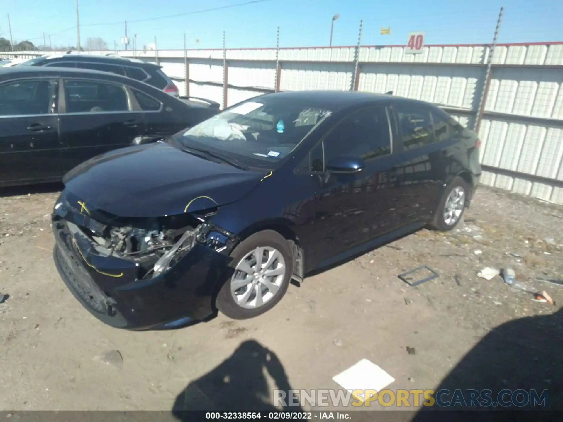 2 Photograph of a damaged car JTDEPMAE1NJ195269 TOYOTA COROLLA 2022