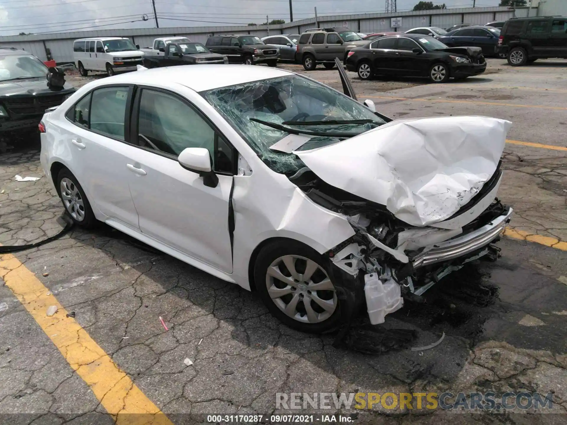 1 Photograph of a damaged car JTDEPMAE1NJ196227 TOYOTA COROLLA 2022